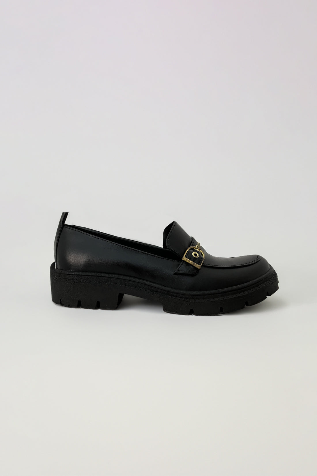 Elena Flat Mocasin Hebilla
