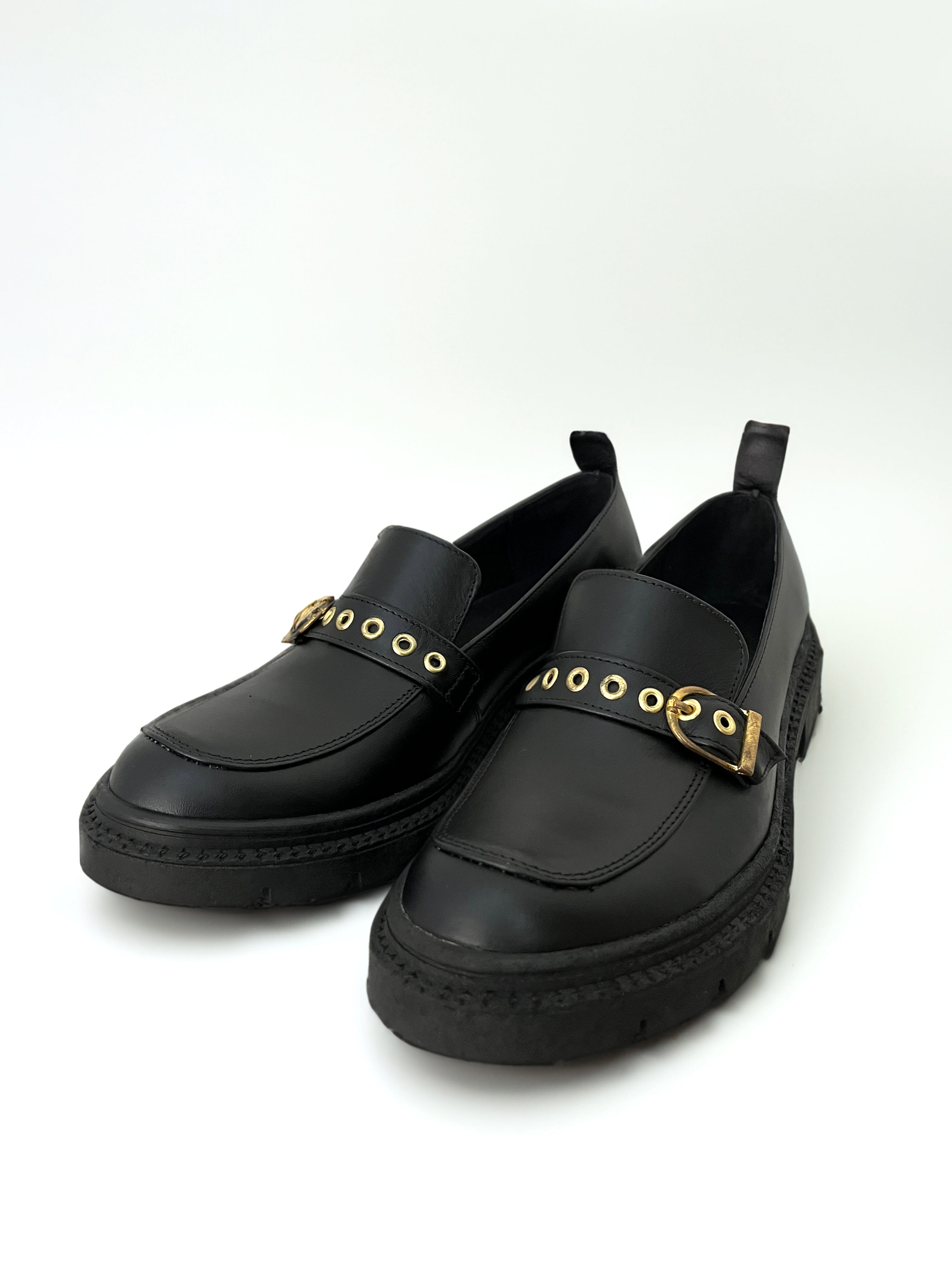 Elena Flat Mocasin Hebilla