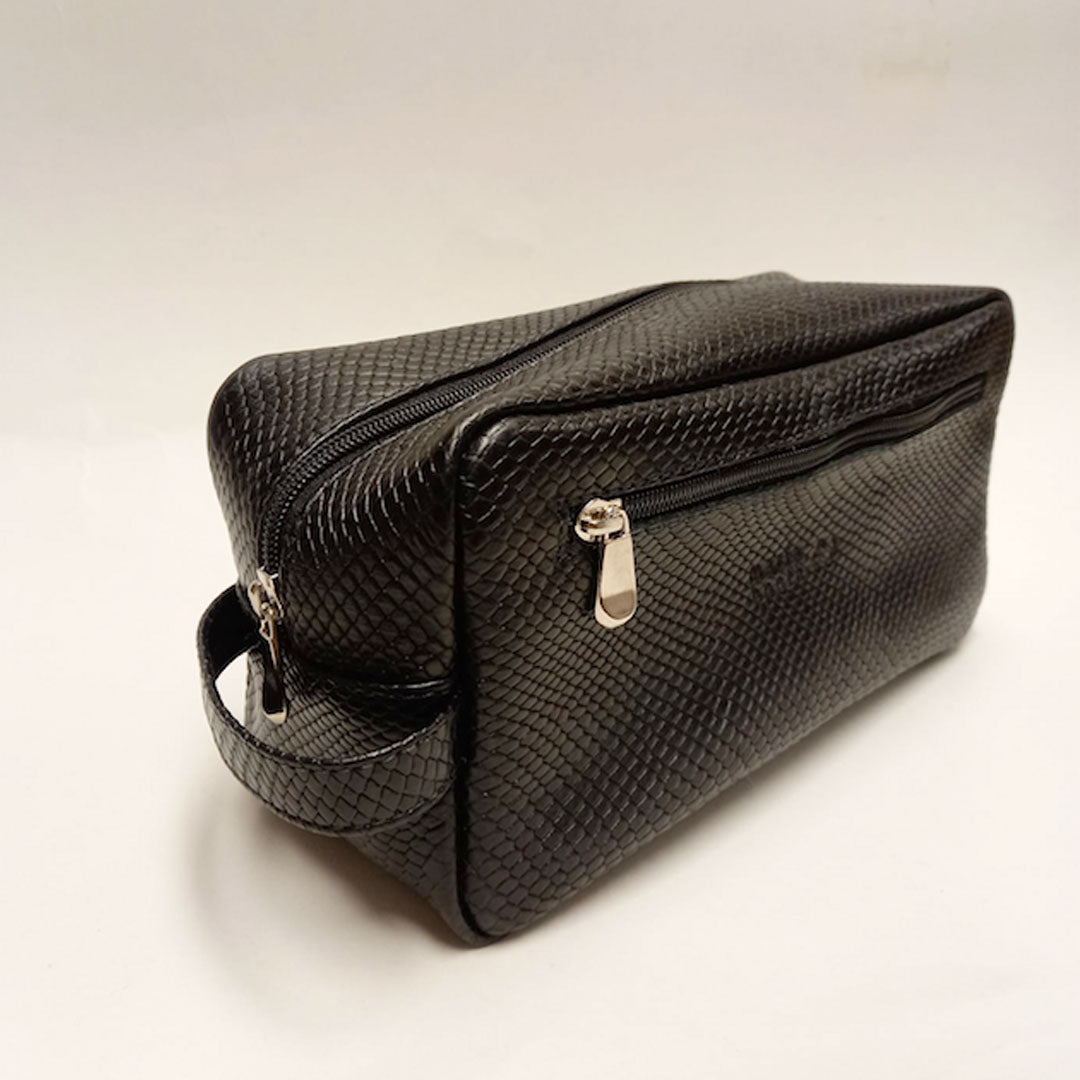 Neceser negro textura