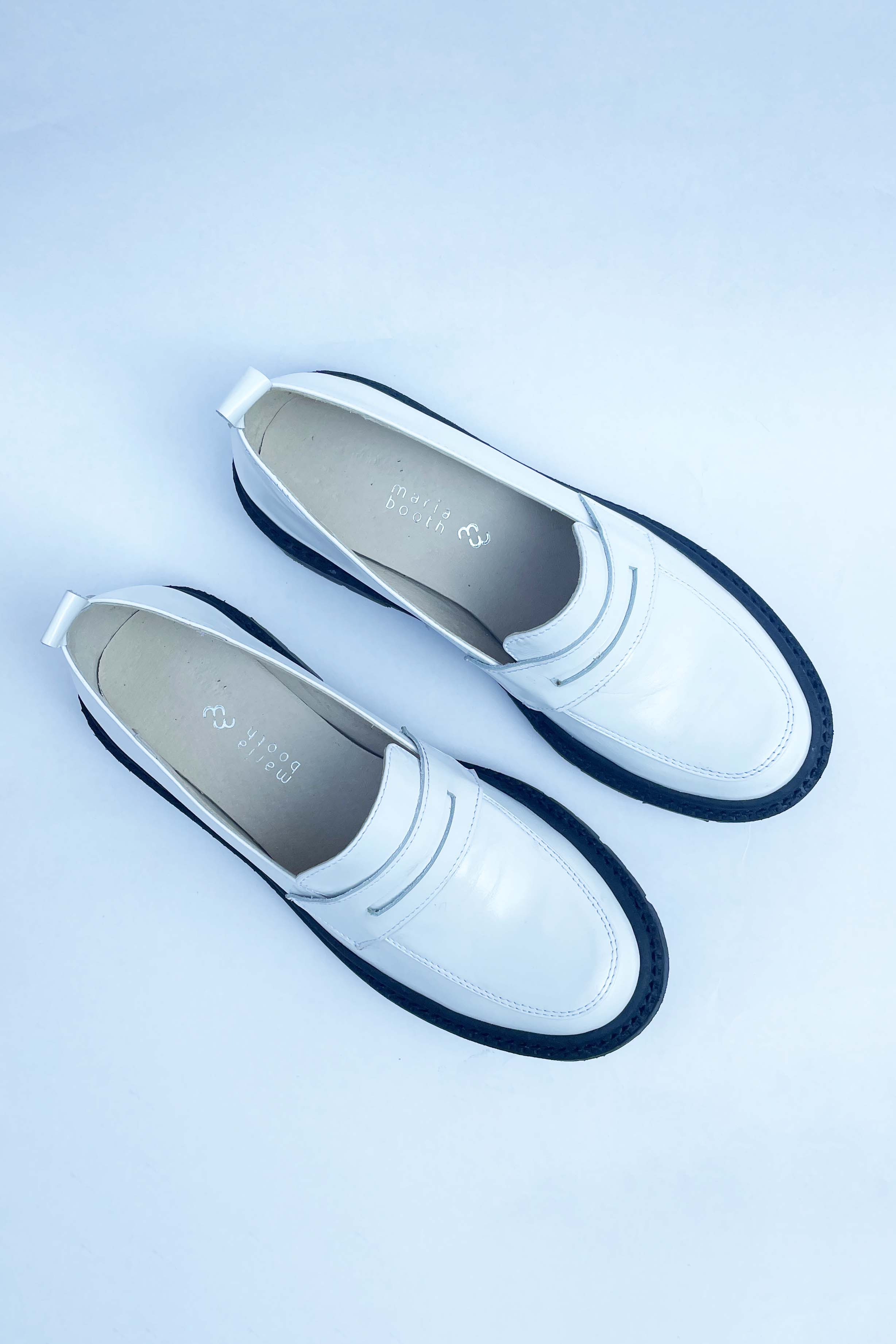 Elena Flat Blanco Mocasin