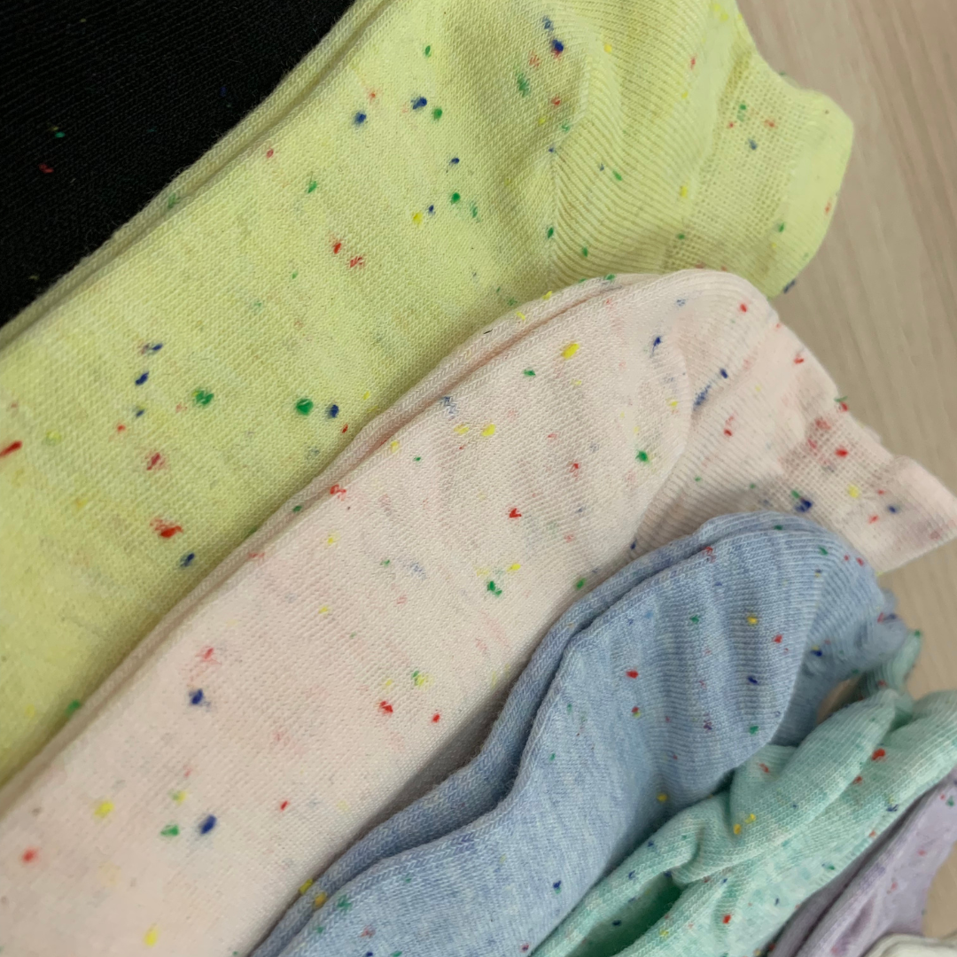 Calcetines cortos color pastel